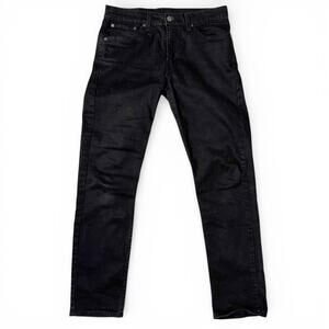 Levis 511 Slim Fit Jeans Mens Size 32x32 Black Dark Wash 04511-1907